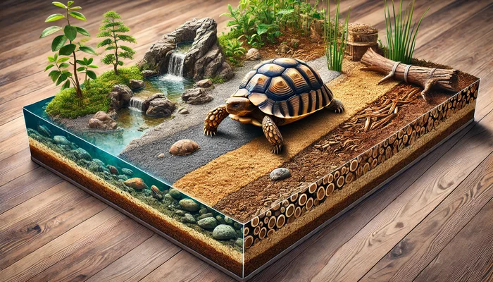 sustrato para terrario de tortugas